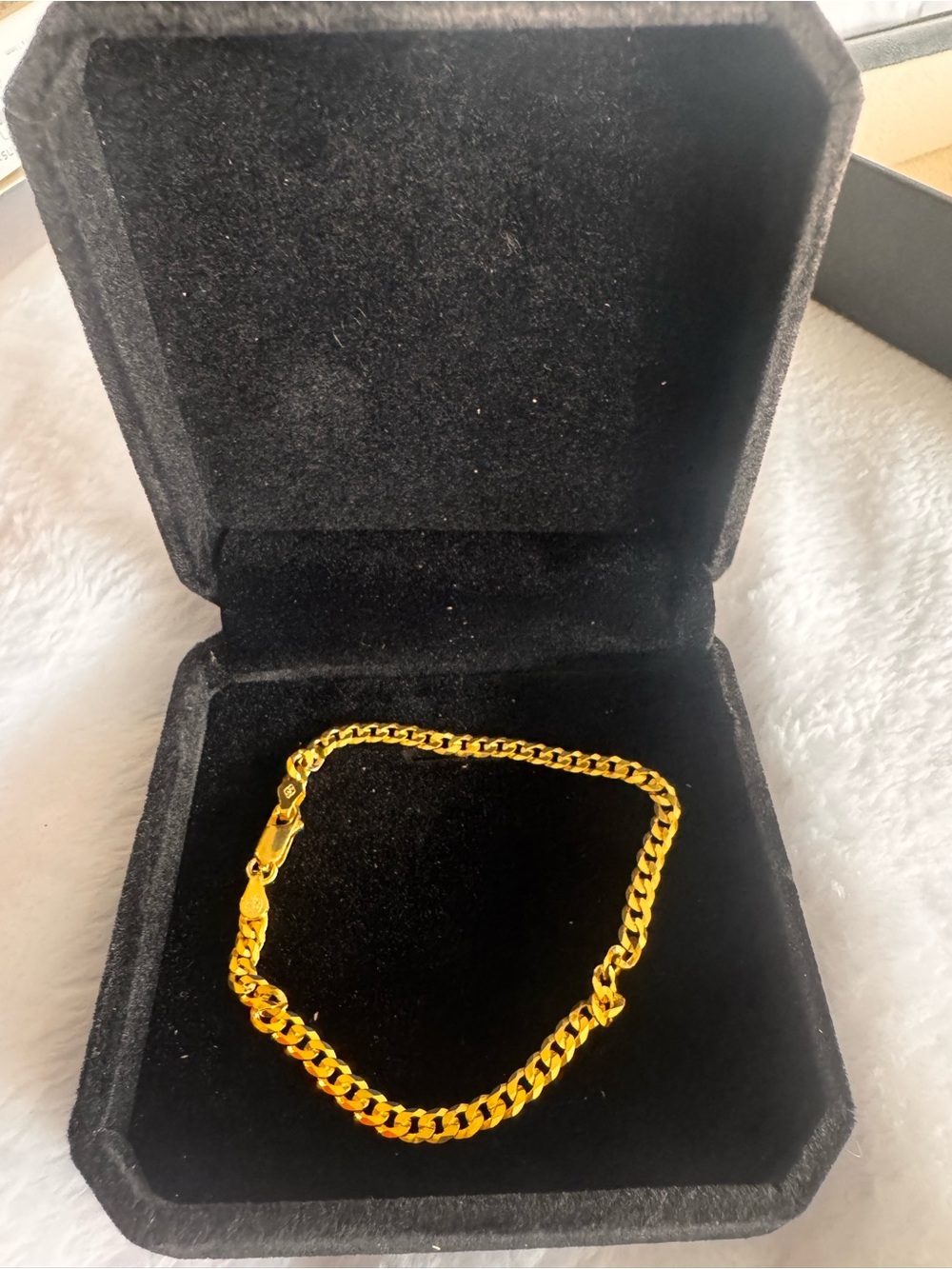 Gold-Tone Curb Link Bracelet
